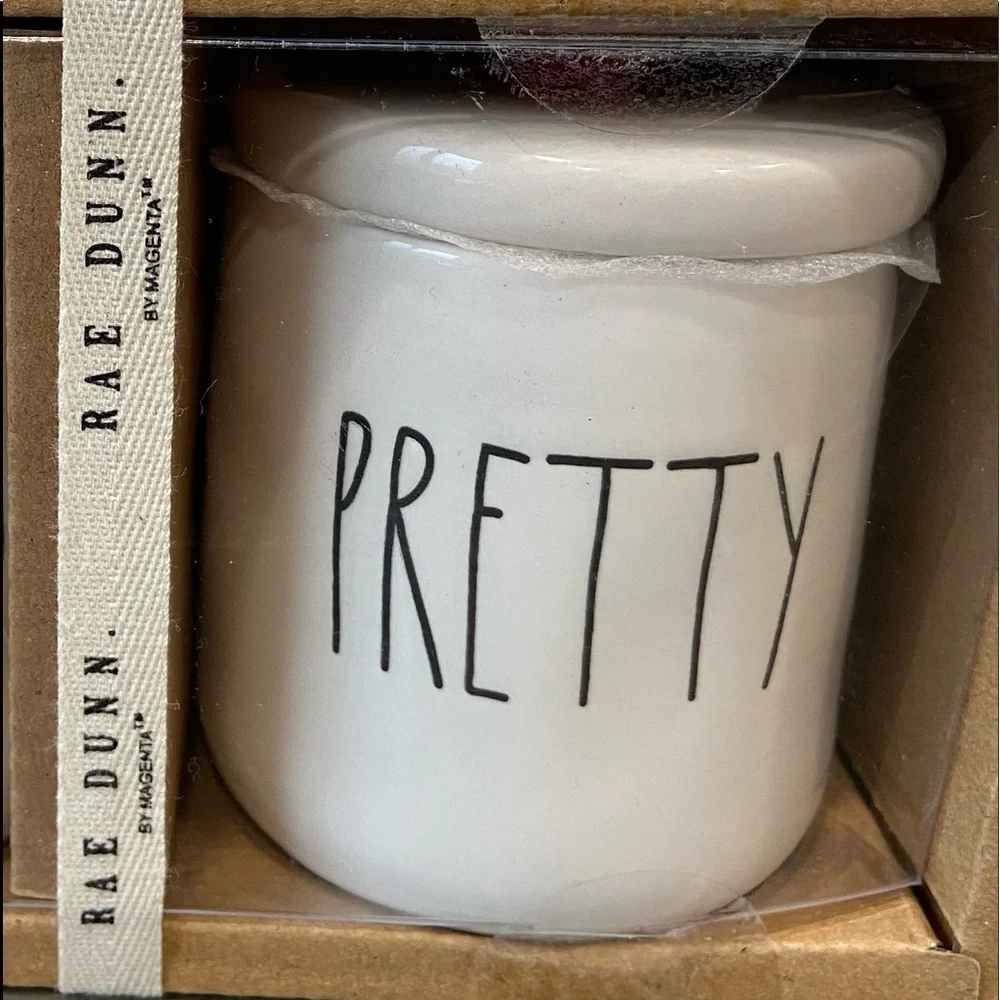 Rae Dunn Hello Pretty Ceramic Canister Jars